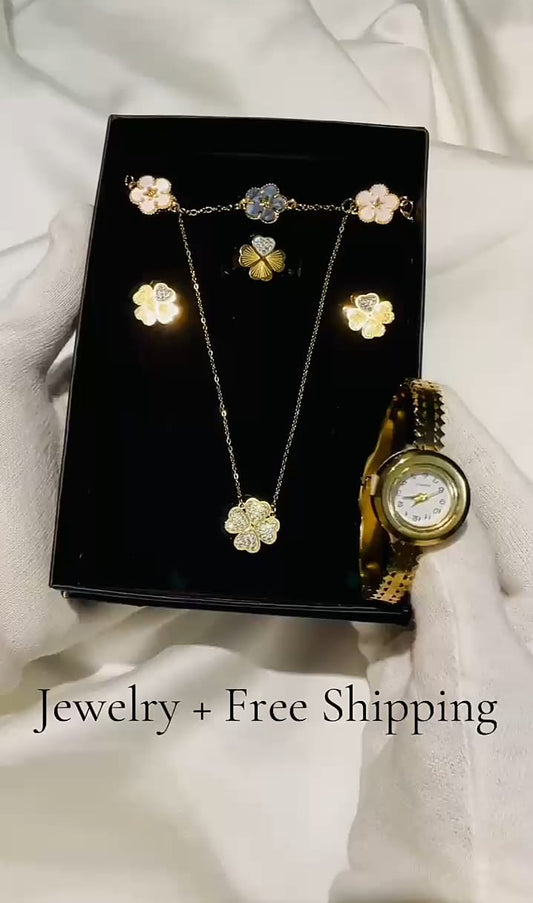 Floral Charm Jewellery Set
