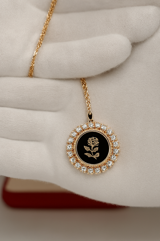 Elegant Floral Jewelry Set with Watch